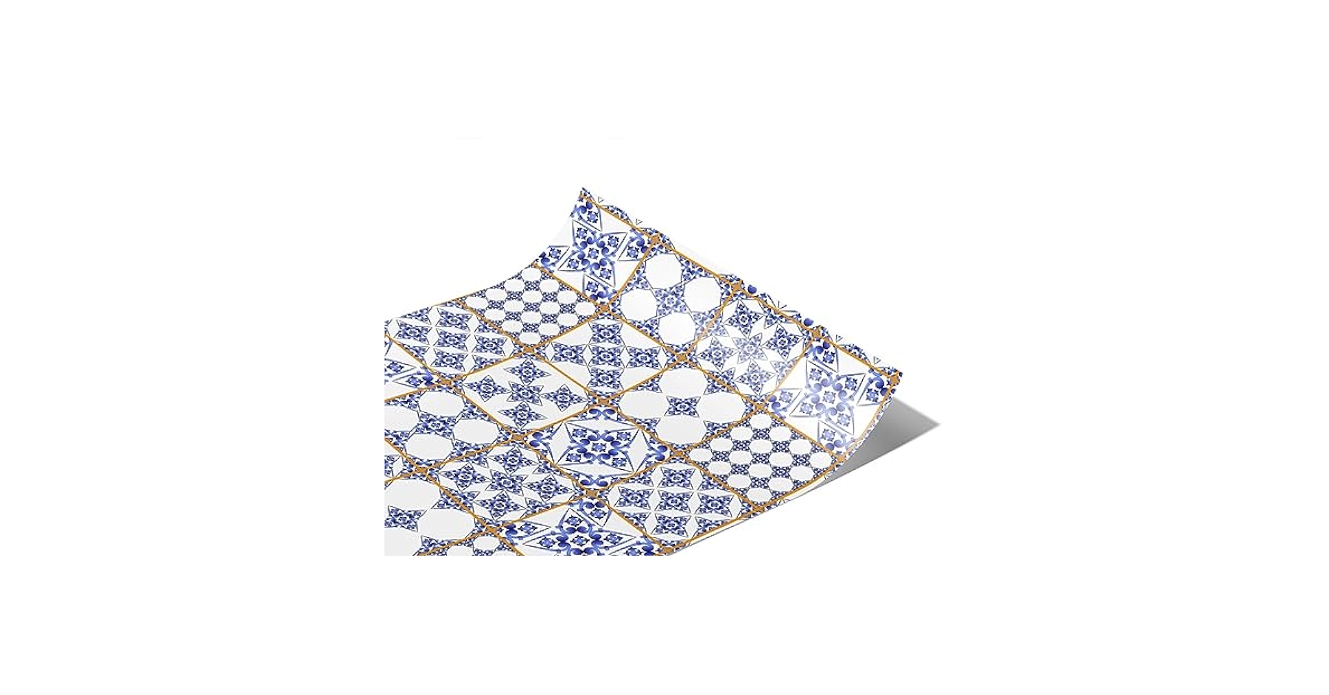Amazon.com: Rwraps Talavera Tile Blue Lace Gloss Vinyl Film