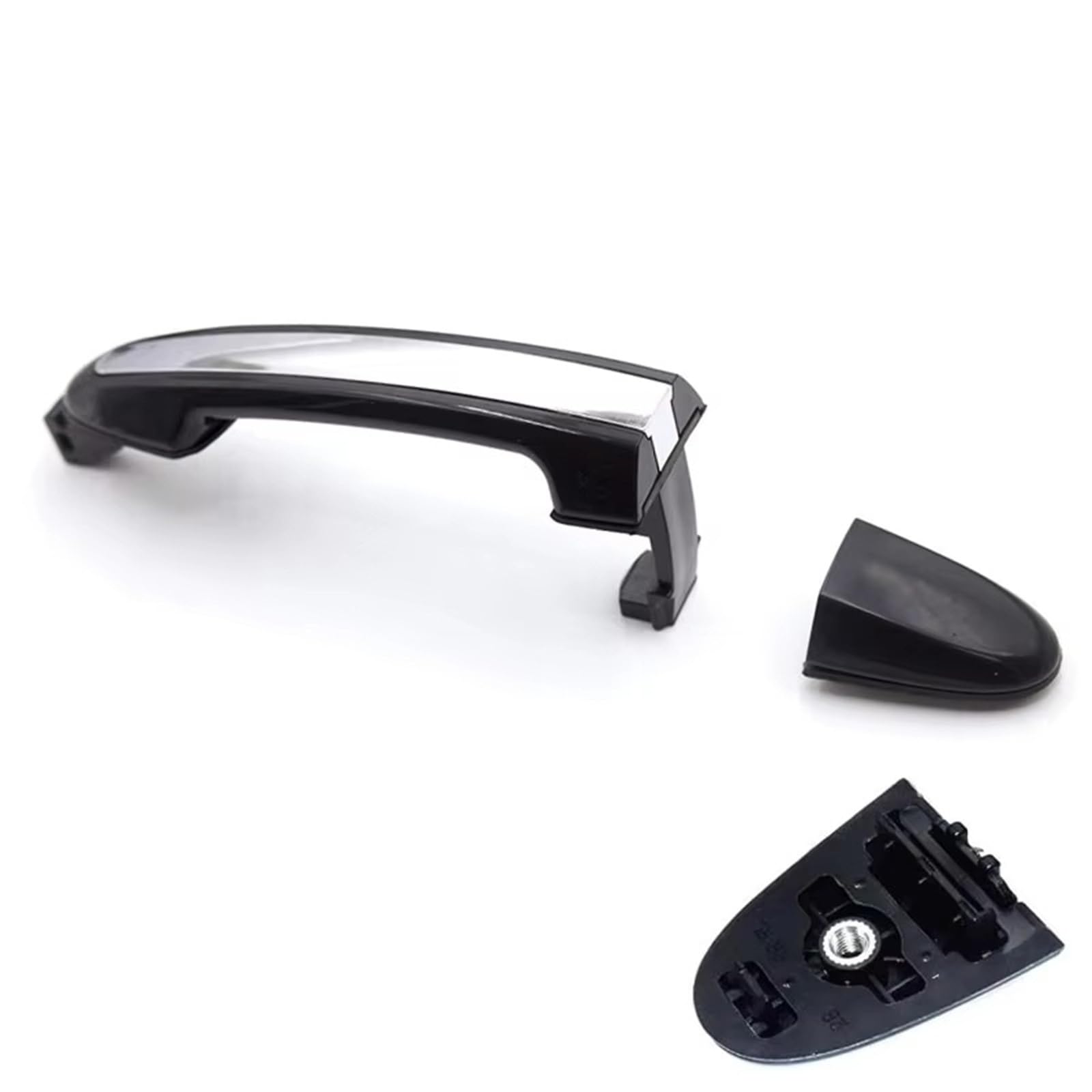 Kpuwers Back Left Or Right Exterior Door Handle Front Rear Left Right Outside Door Handles 82651-2B000 82661-2B000 83651-2B000 83661-2B000 For Hyundai For Santa For Fe 2007-2012 Handles Replacement(Back Left Or Right)