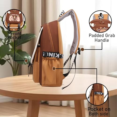 Image of Tinytot 30 Litre, Japanese Korean Style Capybara Niche College Students Light weight School bag Women's Travel Backpack