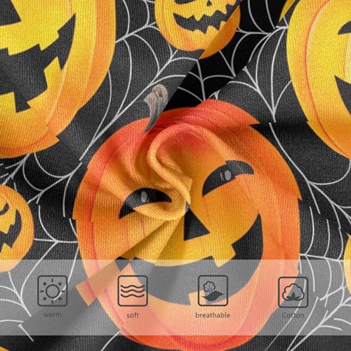 Orange Jack Lantern Pumpkins Spiderweb Girls Underwear Toddler 2t Cotton Panties for Girl Colorful Kids Undies Briefs3