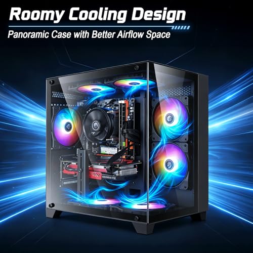 Image of Prebuilt Gaming PC Computer,Core i7 Tower Desktop,RX580 8G,Win11.