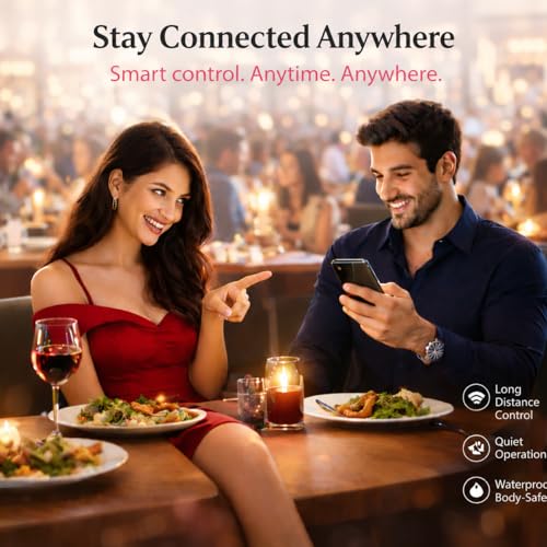 Image of mosey Couple Massager App-Controlled | Medical Grade Silicone | 6 Speeds Variations | Waterproof