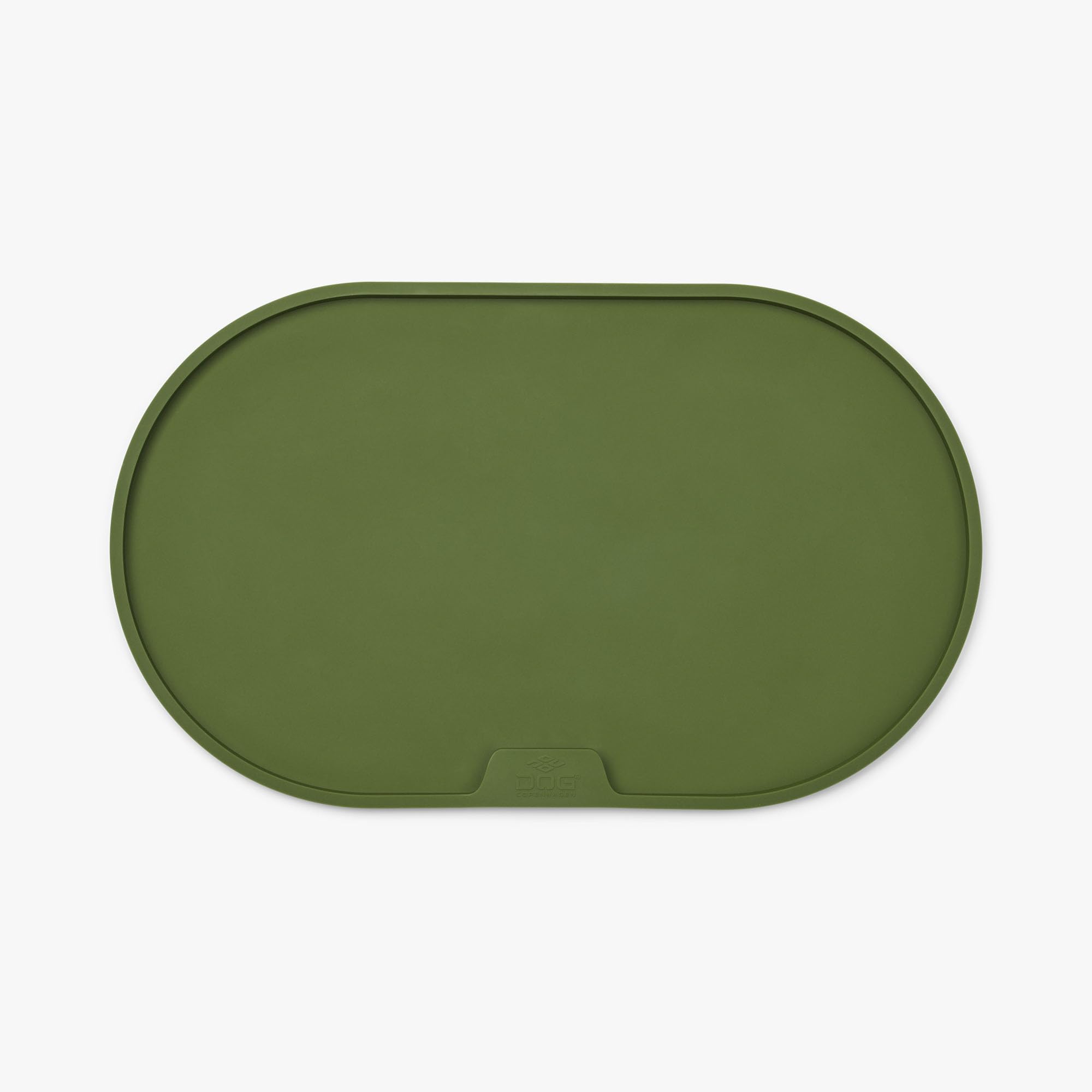 DOG Copenhagen Tapis de gamelle pour Chien - Tapis d'alimentation en Silicone - Tapis de Bol Imperméable et antidérapant, Racing Green, M
