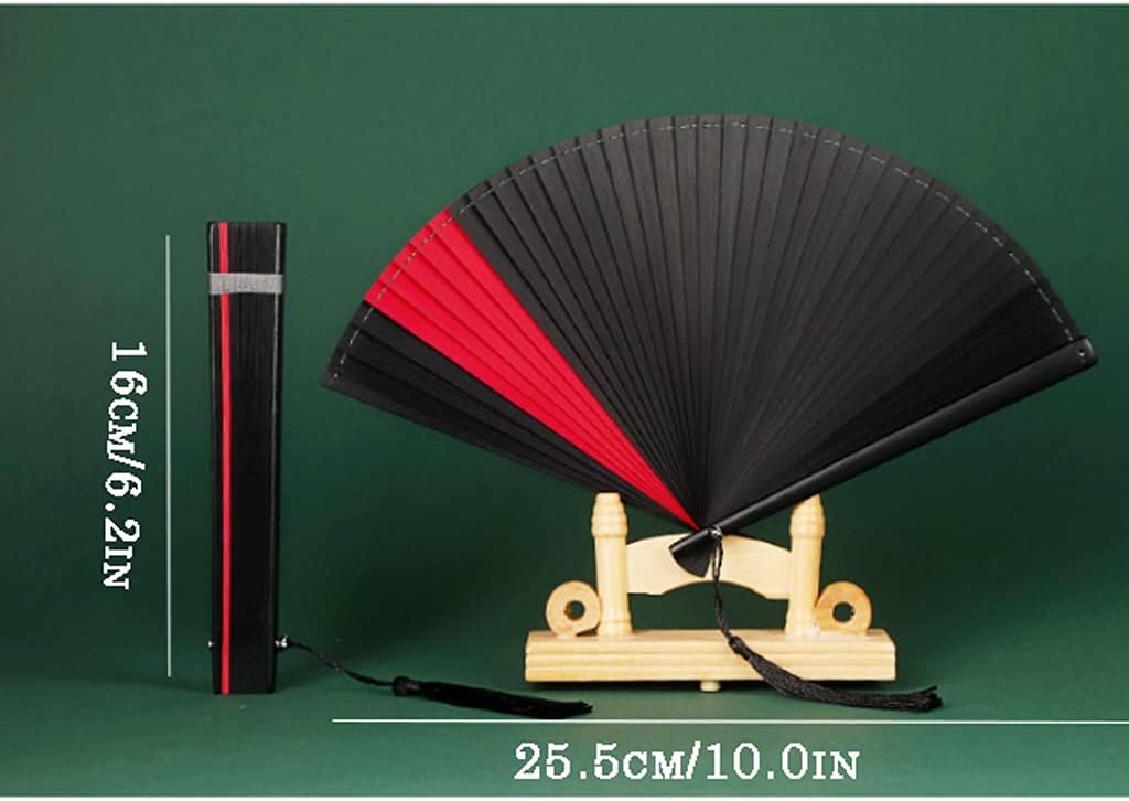 Decoration Folding Fan All Bamboo Ancient Wind Folding Fan,Women's Portable Hanfu Handheld Fans for Performance Decoration Wedding Party Gift Elegant Hand Fan Fan