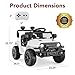 Best Choice Products 6V Kids Ride On Toy, Mini Truck, Electric Play Car w/Parent Remote Control, 4-Wheel Suspension, LED Lights, 2 Speeds, Functional Horn, 3.1MPH Max Speed - White