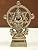 4" Small Sudarshana Vishnu with Narasimha on Reverse | Handmade - Brass