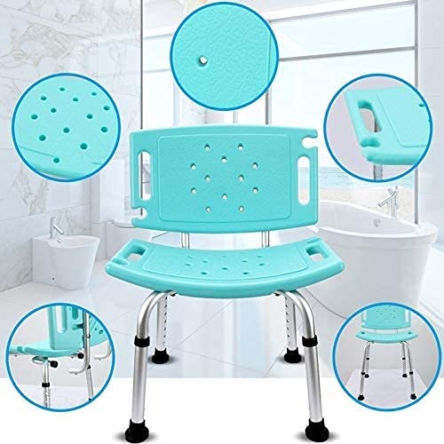 Tabouret de douche de salle de bain ergonomique et imperméable - 3