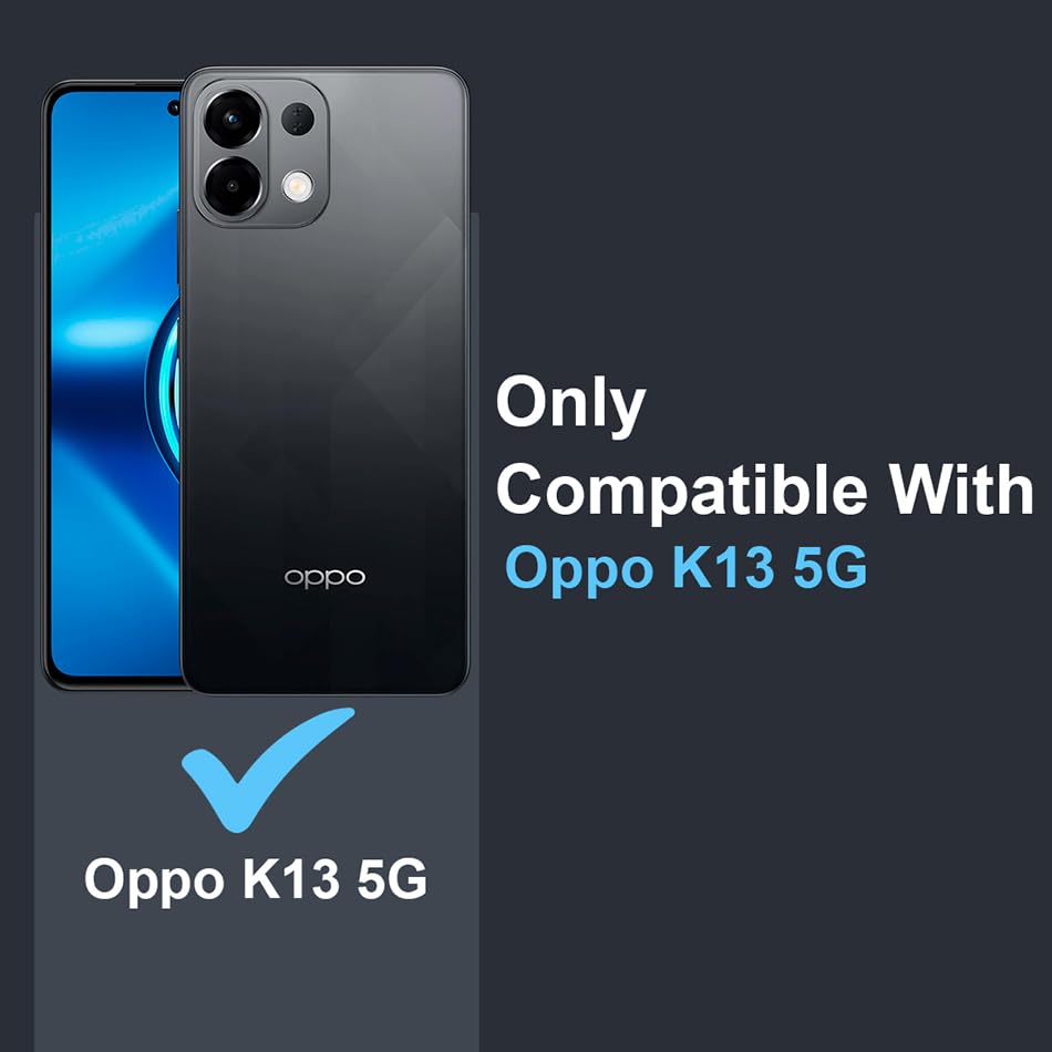 Image of Fashionury Crystal Clear Case for Oppo K13 5G | Yellowing Resistance | Transparent TPU Silicone | Raised Camera Lips | Slim Transparent Cover