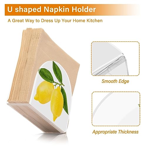Alaza FT-TY684 Lemon Napkin Holder For Table Lemon Napkin Holders Acrylic thumb #3