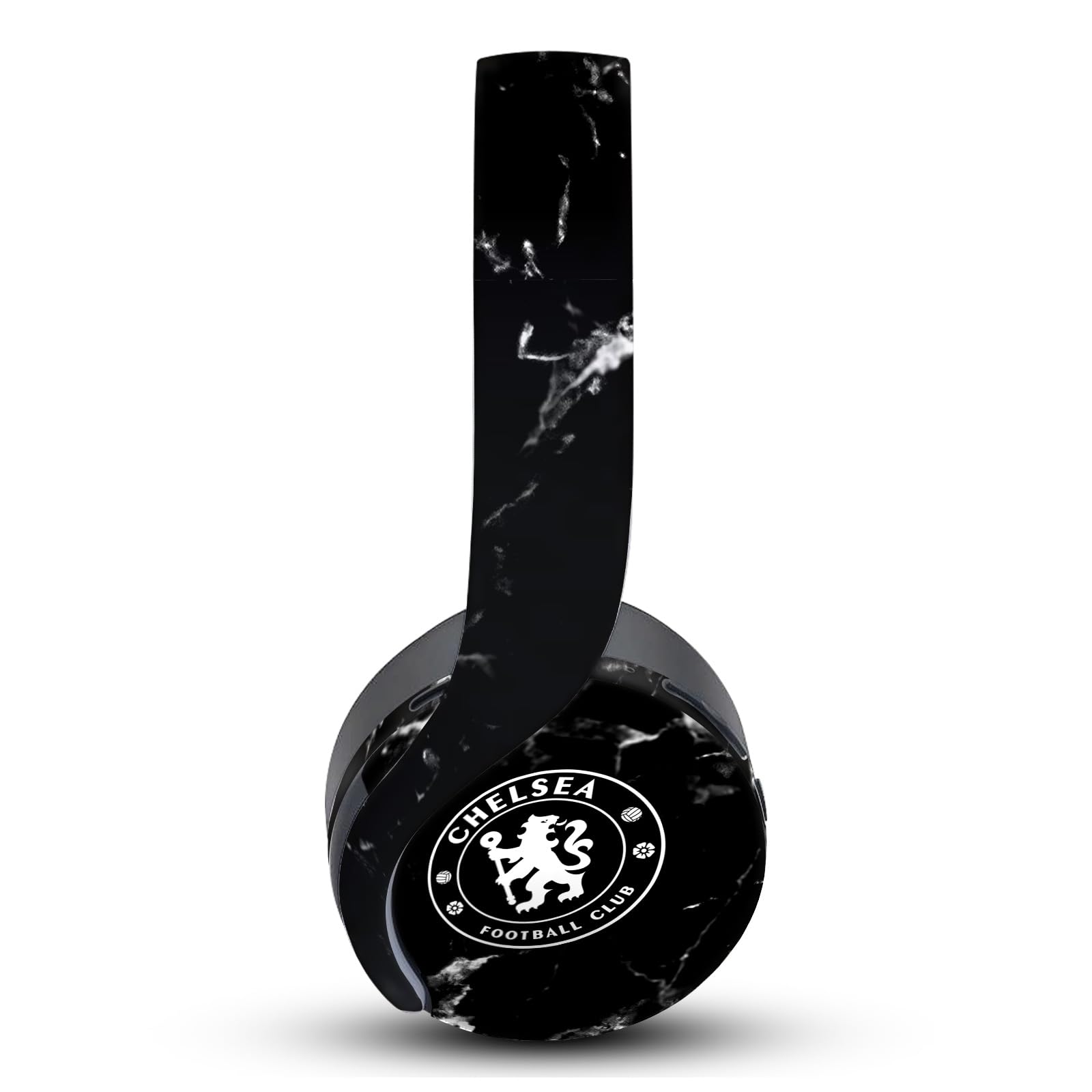 Head Case Designs Officially Licensed Chelsea Football Club Black Marble Art Vinyl Sticker Skin Decal Cover Compatible with Sony PlayStation PS Pulse 3D Headset