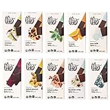 Theo Chocolate Organic Milk + Dark Chocolate Classic Sampler Variety 10 Pack | Fair Trade, Chocolate...