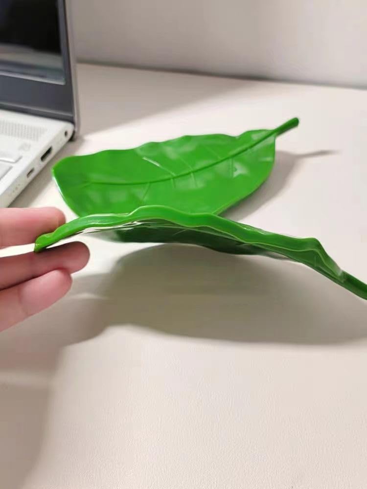 3 Pieces Leaf Reptile Food Water Bowl Plate Dish for Tortoise Corn Snake Crawl Pet Drinking and Eating, reptile water dish,tortoise habitat