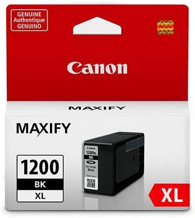 Canon 3 Pack PGI-1200 XL Black Pigment Ink Tank for MAXIFY MB2020, MB2120, MB2320, and MB2720 Printers, 1200 Pages Yield