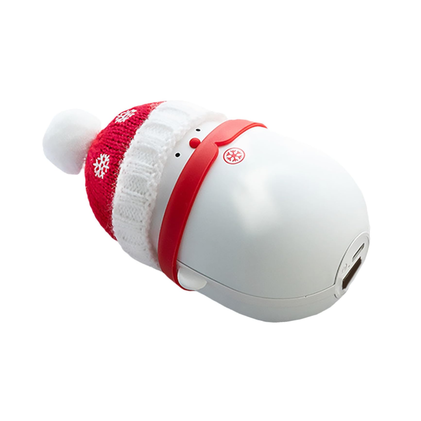 BESPORTBLE 1pezzi Scaldamani Portatile Pupazzo di Neve Power Bank USB Ricaricabile Scaldamani Tascabile Multifunzione Calore Rapido e Sicuro per Mani in Inverno