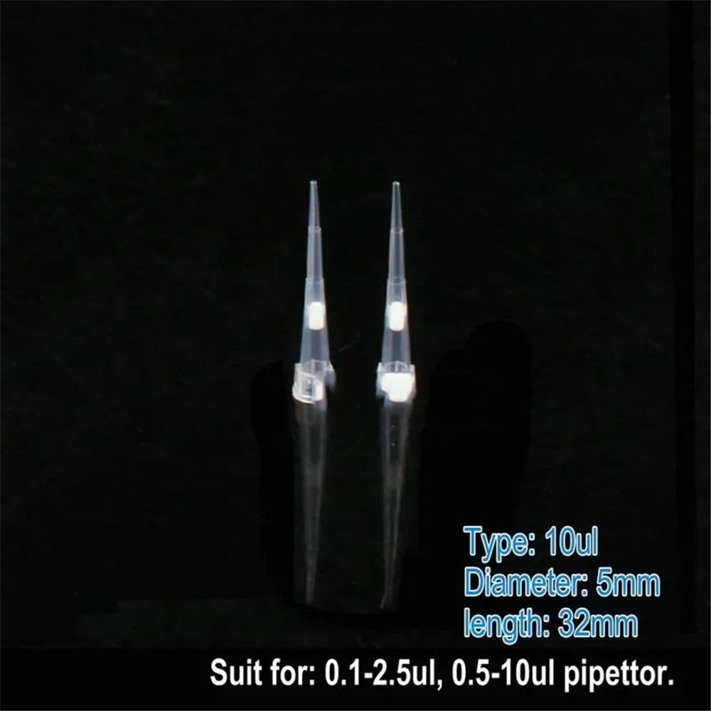 Cristalería de Laboratorio Puntas de pipeta de plástico de laboratorio con arena, 10 ul-10 ml, for dispensadores, micropipetas y pipetas.(200ul-L 1000pcs)