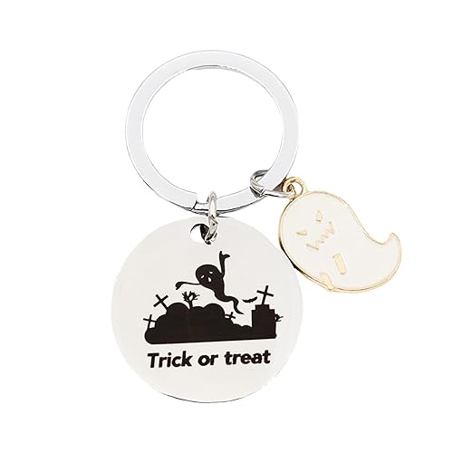 Halloween Keychain,Cute Pumpkin Ghost Skeleton Key Ring,Halloween Pendant,Party Favor,Bag Charm