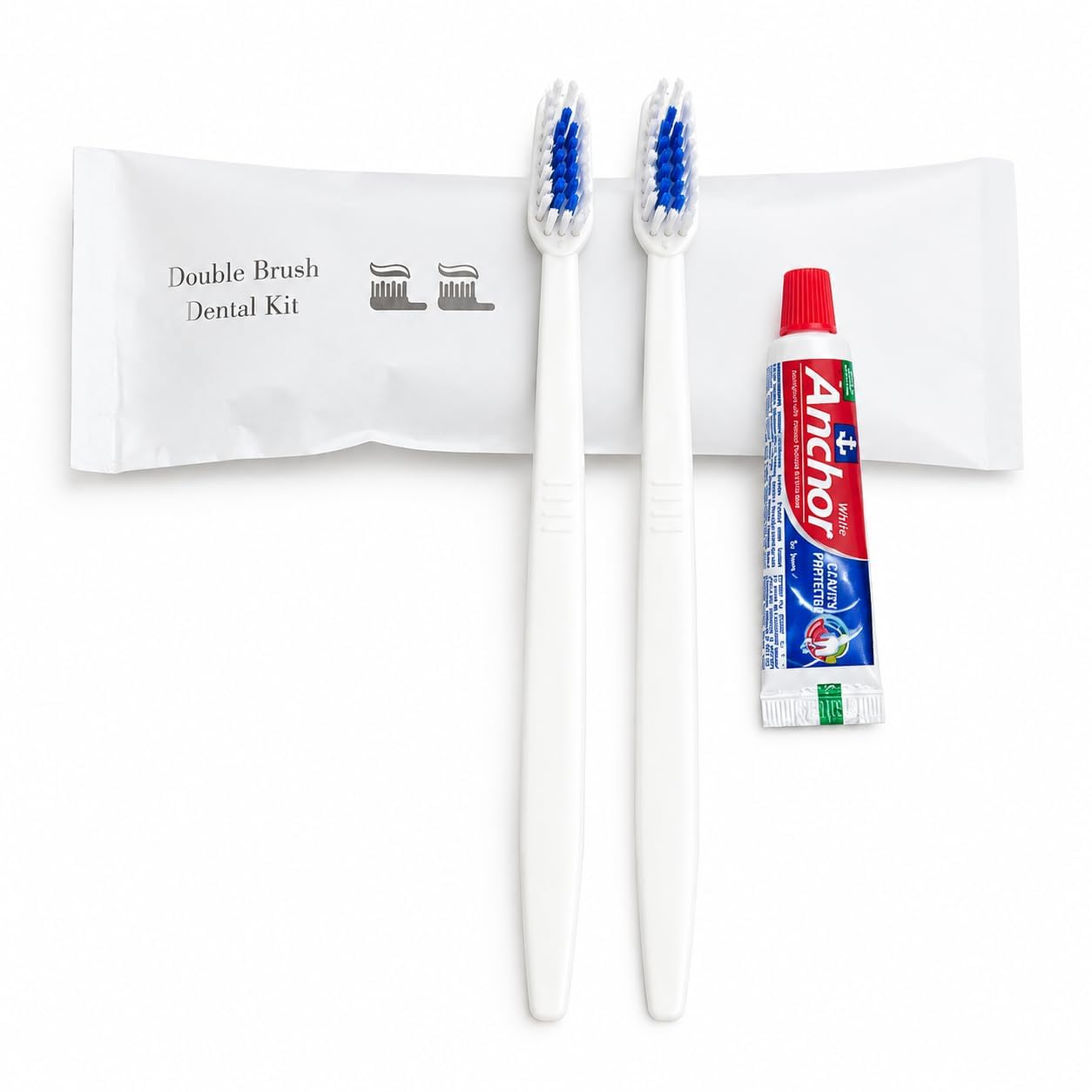 2 Disposable Toothbrushes & 1 Toothpaste | Travel Dental Kit | Hotel Oral Care Amenities for Hotels, Resorts, Guest Houses, Airbnb & Hospitality Supplies (Pack of 50)-picture-30