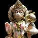 Hanuman Statue, Gold leaf work Large 12 inches Marble Bajrang Bali Murti, Hindu Monkey god Handpainted Multicolor Figurine, Perfect for Small Home Temple Decoration, Housewarming Gifts Sculpture