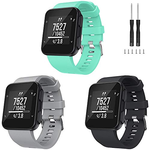 TOPsic Correa para Garmin Forerunner 35 Correas, Suave Silicona de Reloj Correa de Reemplazo Banda para Garmin Forerunner 35