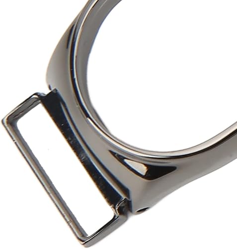 Miniatura 9 de Jauarta Correa de reloj de acero inoxidable para Xiaomi Mi Band 7 - Pulsera de metal de repuesto magnética (diseño de malla, negro, 0.866 in, unisex)