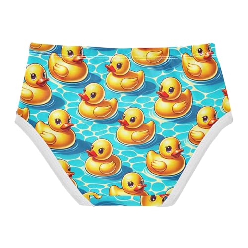 Rubber Ducks Swiming Pool Underwear Toddler Girl, Kids Underwear, 2T–8 Years2