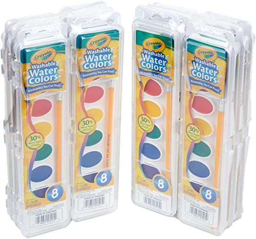 image for Crayola Washable Watercolor Paint Sets for Kids (12ct), Bulk Classroom
