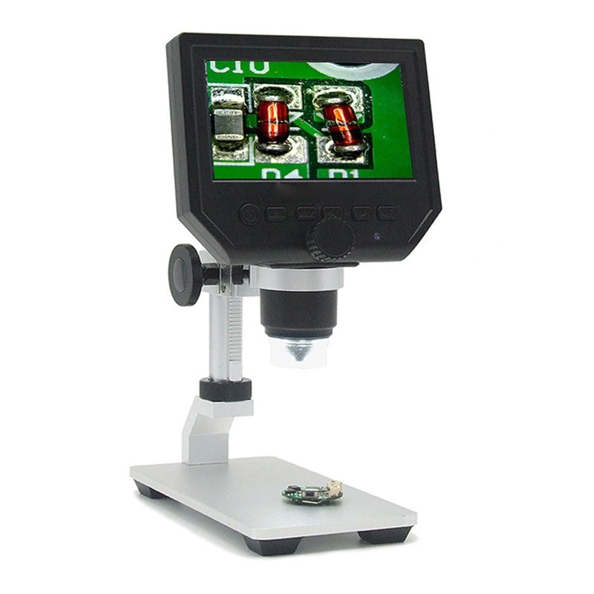 Microscope Digital 1-600X 3.6MP 4.3inch HD LCD Display Microscope Continuous Magnifier