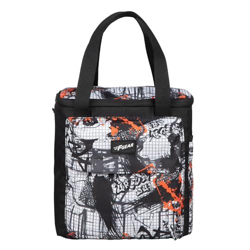 F Gear Hoover Graphic BlK OrG 7L Lunchbag Padded Insulated Hot Cold Travel Tiffin Bag Food Storage Bag for Work, Students, Office, Picnic, College & School Lunch Bag for Girls Boys Men Women Adult (B0D73K8XKQ) Amazon Price History, Amazon Price Tracker