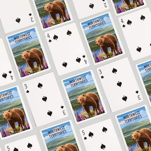 Lantern Press Naipes Póker 52 Cartas Oso Grizzly miniatura 4