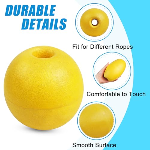 SILANON Flutuadores de corda flutuadores de boia marítima, 4/6 peças boias de armadilha de caranguej