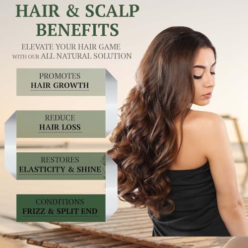 Image of Fiora Naturals Tea Tree Oil for Hair and Scalp - with Jojoba, Grape Seed & Castor Oils - Helps Hair Growth, Soothes Itchy Scalp & Fights Dandruff - Moisturizes and adds Shine - 4 fl oz
