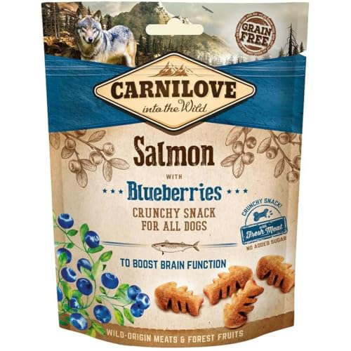 Produktbild von Carnilove Dog Crunchy Snack Lachs mit Blaubeeren - 6 x 200 g
