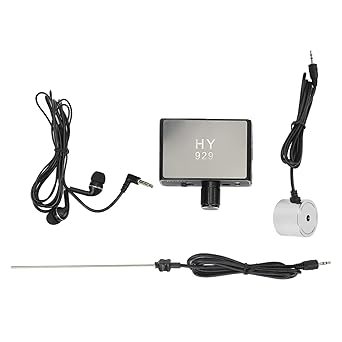 Water Leakage Detection, Underground Water Pipe Leakage Monitor, 20000X Enhanced High Intensity Water Pipe Leak Detector Accessory Kit with Earphone for Indoor Outdoor 110-240V