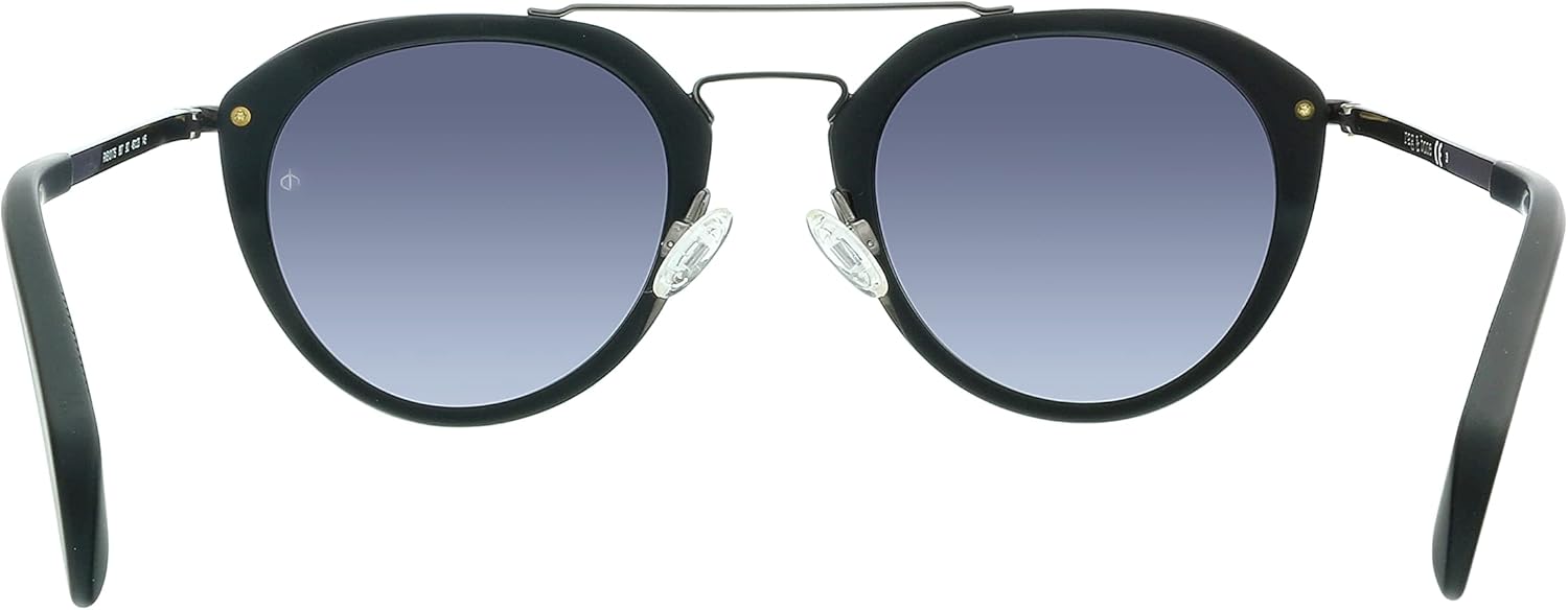 Rag And Bone RNB1017/S 9O 0807 Black Round Sunglasses for womens