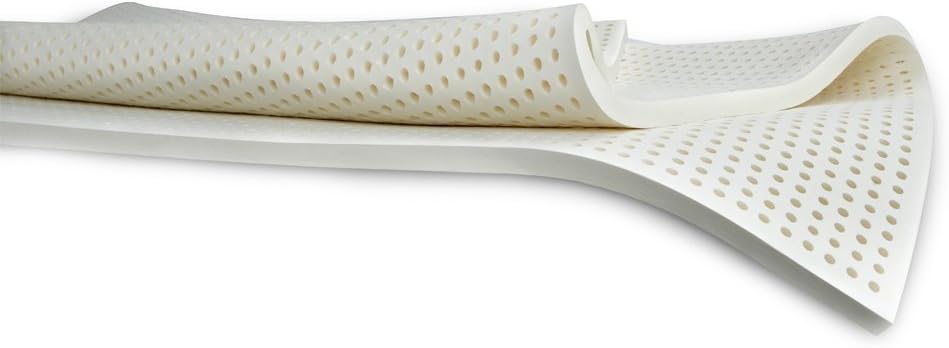 Vytex 100% Natural Latex Mattress Topper Medium - Queen 2" Inch The Only Virtually Allergy Free Latex - Medium - (Queen 2 Inch)