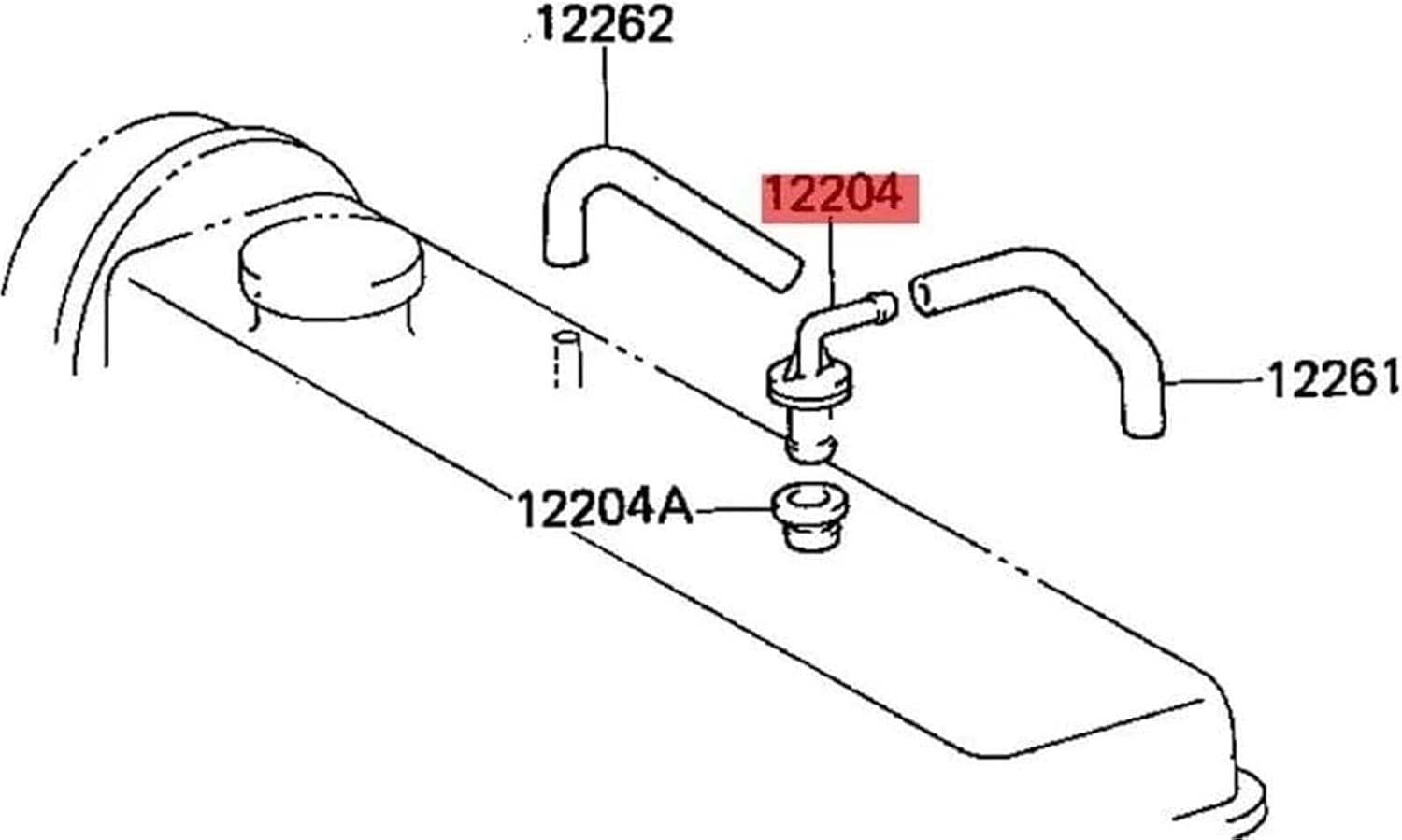 Pcv Valve Grommet Kit Crankcase 12204-11040 E30113338A Valvula, for Toyota, for Corolla 1983 1984 1955-2002 Crankcase Ventilation Valve