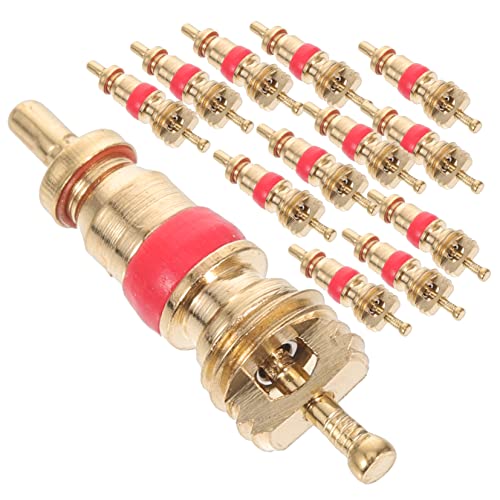 SOESFOUFU Motorcycle Accessory 50pcs Brass Valve Cores Compact Bikes Replacement Portable Reusable Valves Part