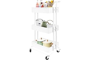 3-Tier Metal Utility Rolling Cart: The Ultimate Storage Solution