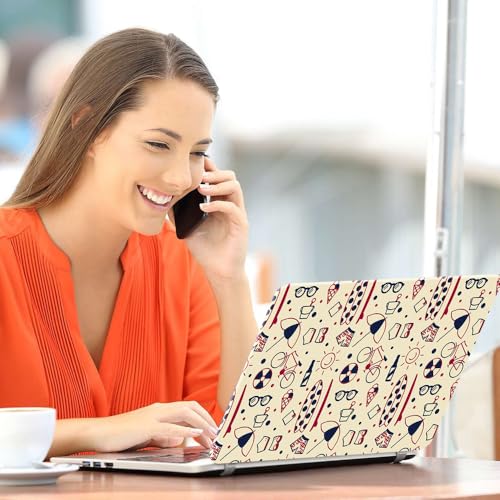 Image of Galaxsia Designer.Pattern Top+Wrist Pad Vinyl Laptop Skin /Sticker /Cover Upto 15.6 Inches Laptops Laminated-Removable-HD Quality Compatible for Hp-Dell-Sony-Lenovo-Asus etc.(15x10 Inches)