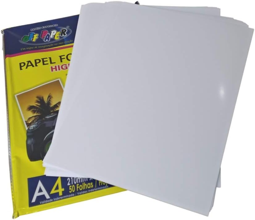 Off Paper 59, Papel Fotográfico, Inkjet, A4, High Glossy 180 g, Multicor, Pacote de 50 Off Paper 59, Papel Fotográfico, Inkjet, A4, High Glossy 180 g, Multicor, Pacote de 50