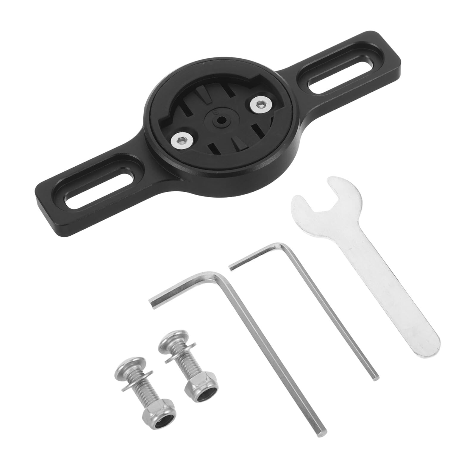 Soporte para lámpara trasera de alta seguridad con abrazadera ajustable de metal negro Alipis 8