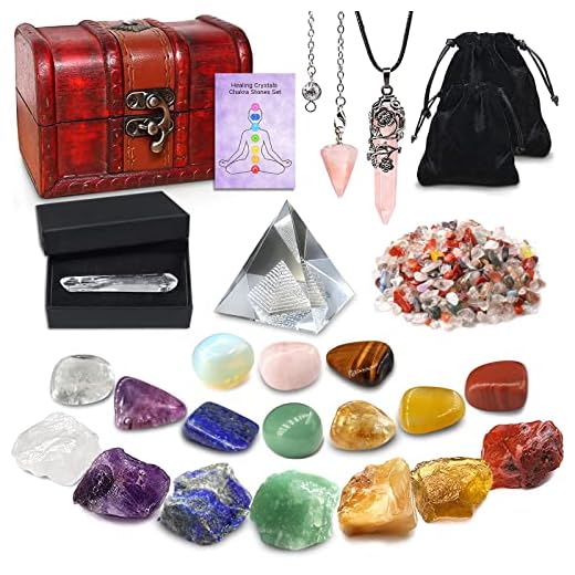 Natural Crystals & Healing Stones Set