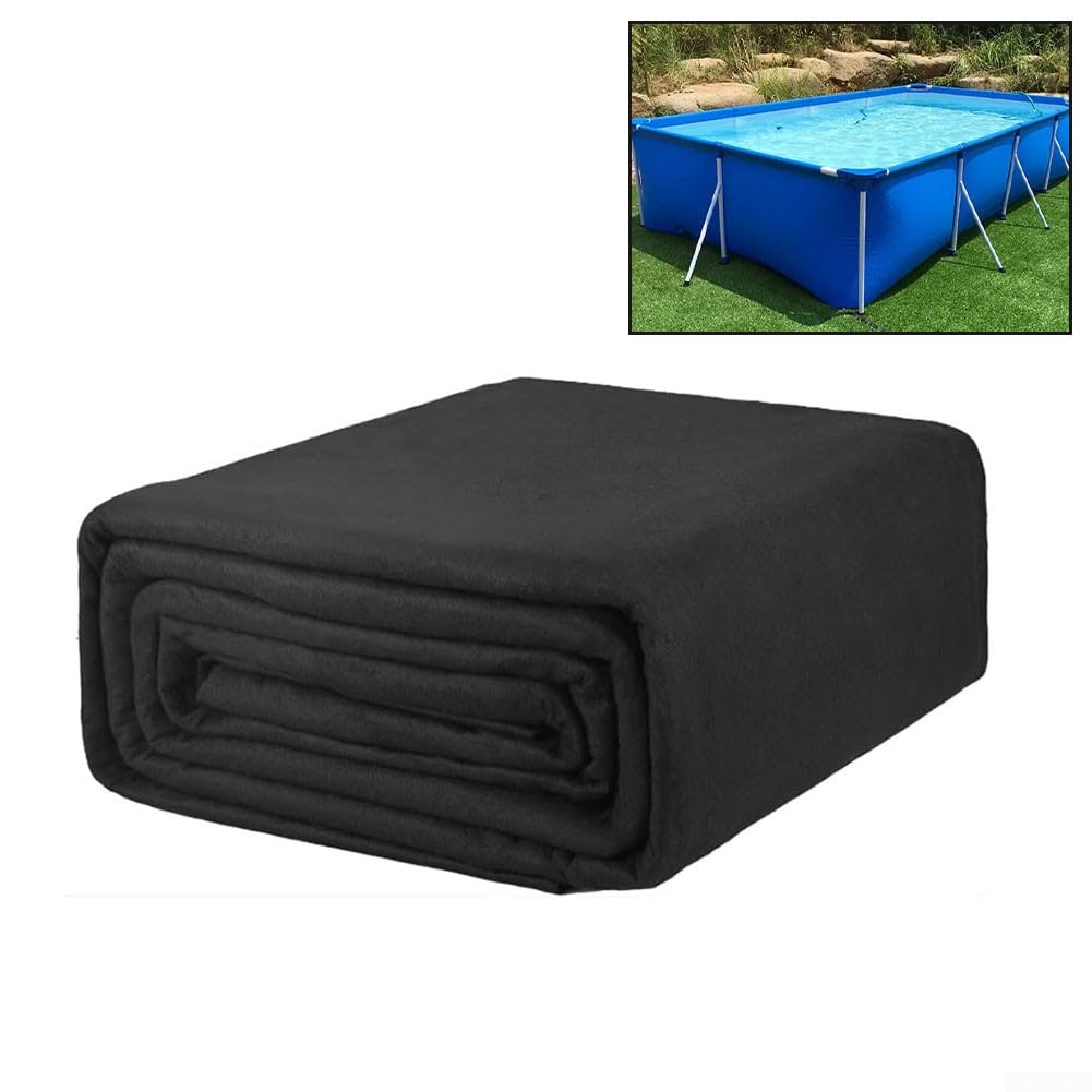 Bâche de piscine carrée pour l'extérieur - Tapis en polyester antidérapant et résistant à l'humidité (4 x 4 m, 2 x 3 m, 3 x 4 m ou 3 x 3 m) (4 x 4 m)