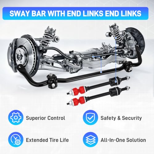 NEOVIRE 55398938AC Front Sway Bar & K80894 End Link Kit for Ram 1500 4WD - Image 6
