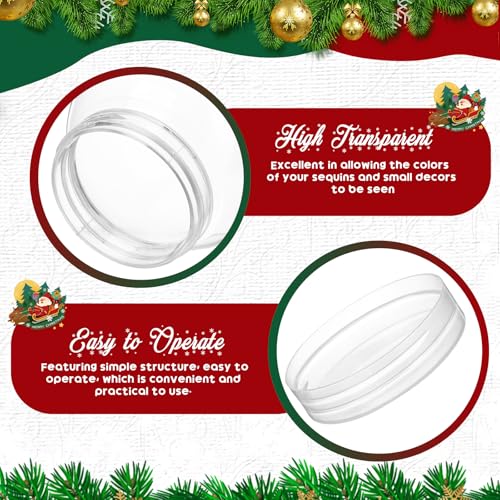 jojofuny 10 Stück Leere Schneekugel Schüttelkugel Weihnachten Geschenkbox Kunststoffkugeln 150ml Plastikflaschen zum Befüllen Süßigleiten Gläser mit Deckel Bonbonglas Weihnachten Bastelset