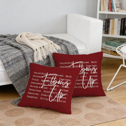 Funda cojín de Canadá codos hacia arriba lavable y resistente para decoración de sofá 6