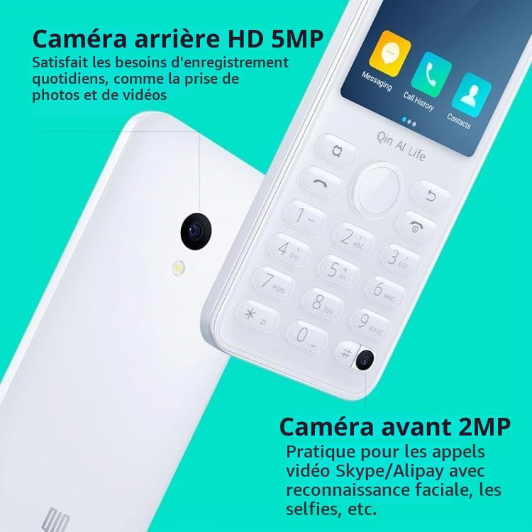 【箱・説明書無し】Qin F21 Pro（ホワイト）64GB High-Tech Place QIN F21 Pro, 4GB+64GB, 2.8 inch, Android 11
