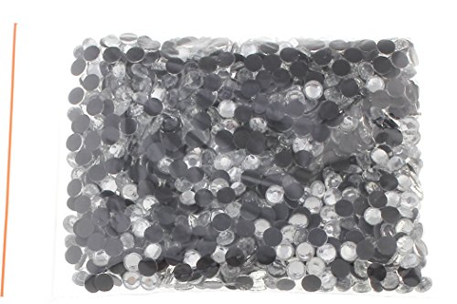 Perlin - Hitzefix Hotfix Strasssteine für Kleidung, 2880stk, Crystal - Weiss - Kristall - Klar 4mm SS16 zum Aufbügeln, Hotglue, Glitzersteine Rhinestone Glass Strass Perlen – Bild 4