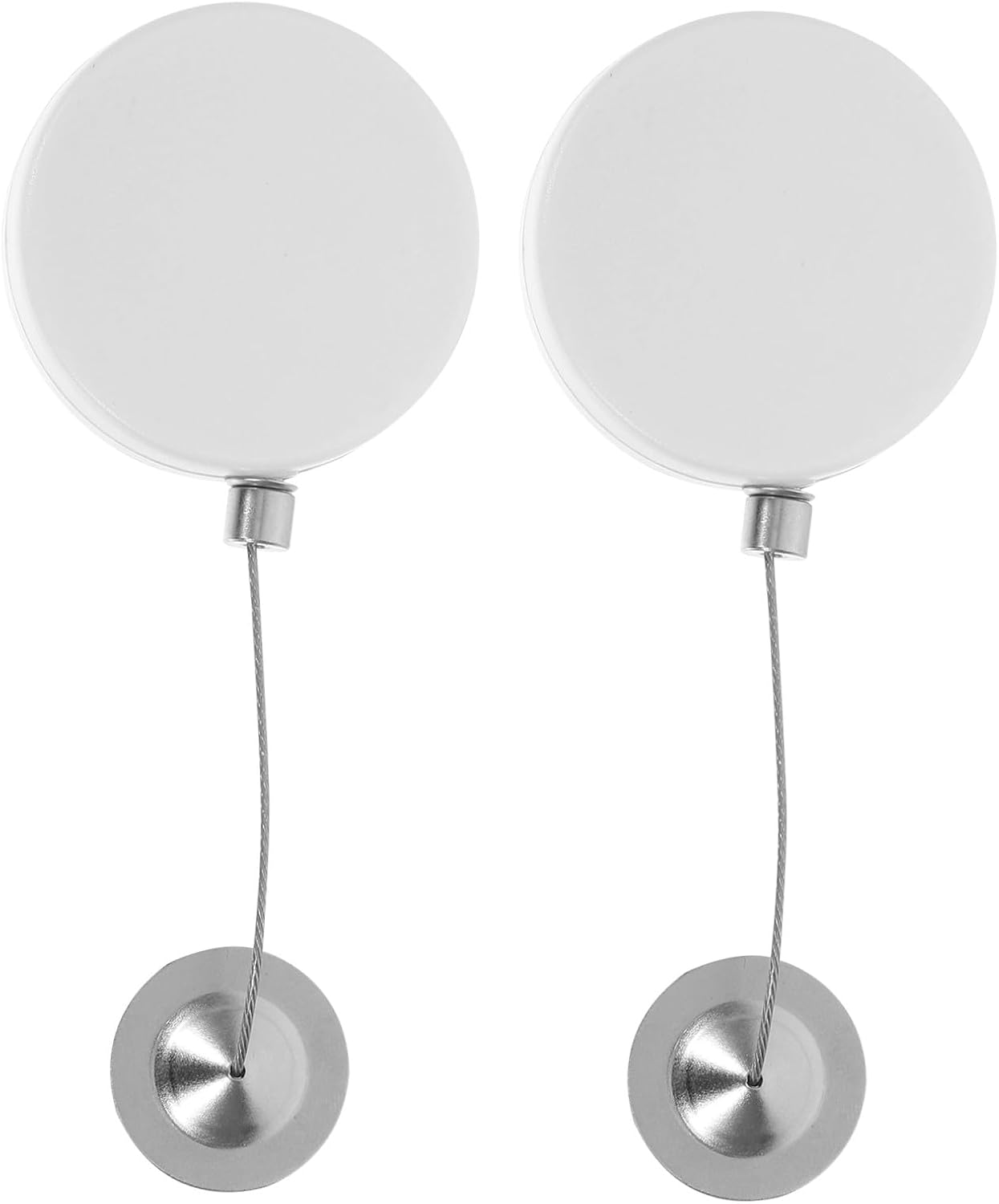 Outanaya 2pcs Retractable Theft Cable Lock Steel Wire Automatic Security for Electronics and Devices Design for Loss Prevention