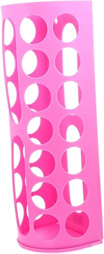 STOBOK Estante de almacenamiento de vinilo organizador de 14 agujeros, soporte de vinilo para manualidades, diseño elegante y compacto